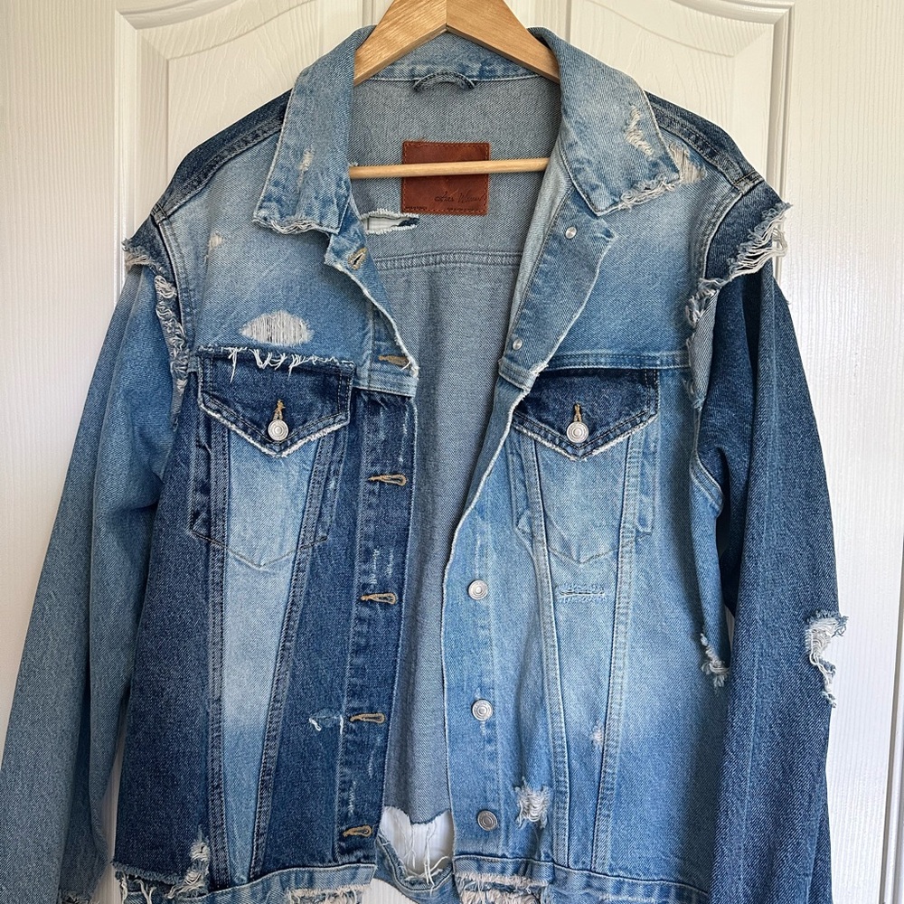 Zara Distress Denim Jacket
